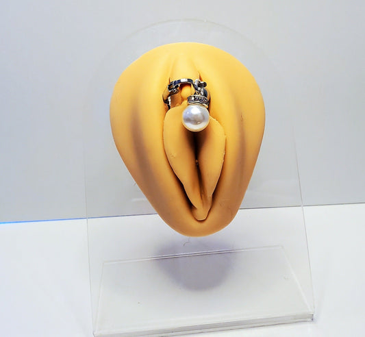 Pearl Clip On Clitoral Jewelry