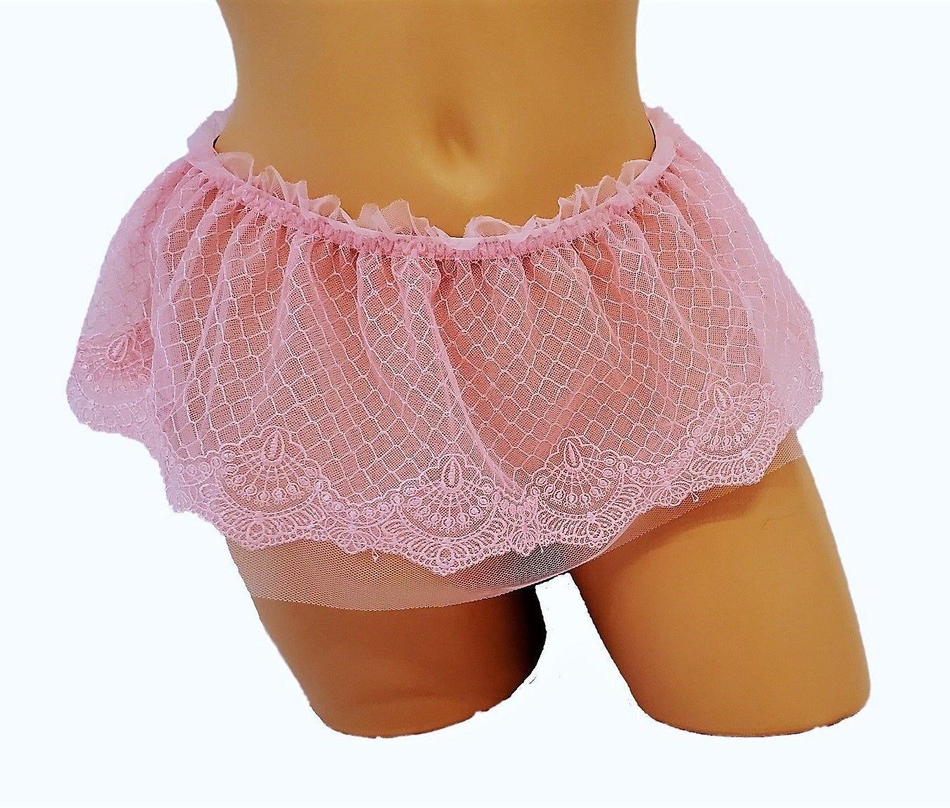 Custom Pink Lingerie Mini Skirt