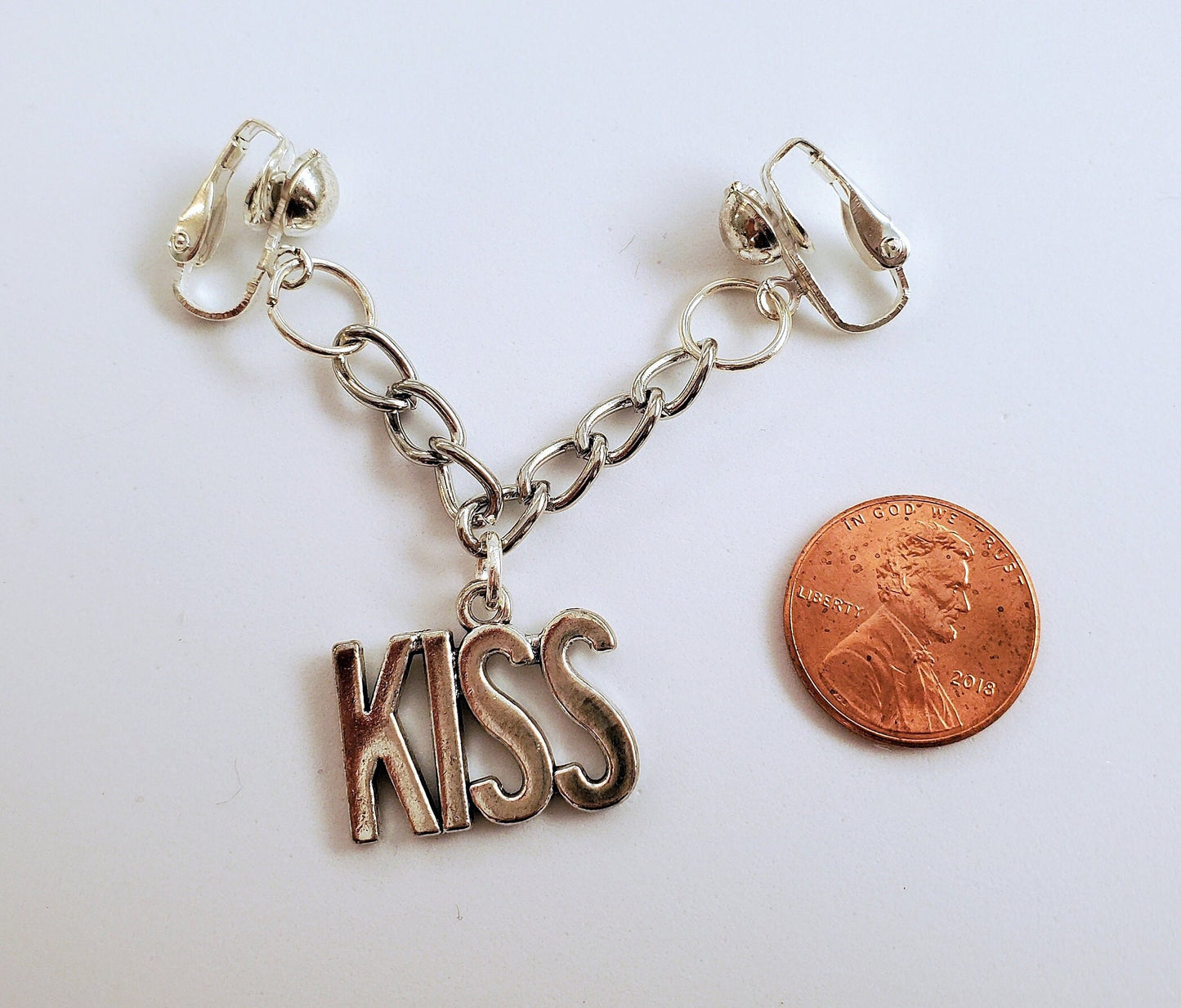 Kiss Pussy Jewelry, Labial Clip, Erotic Vaginal Jewelry Non-Piercing Clit Clip