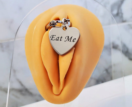 Eat Me Clit Clip On Pussy Jewelry, Erotic Labial Clip