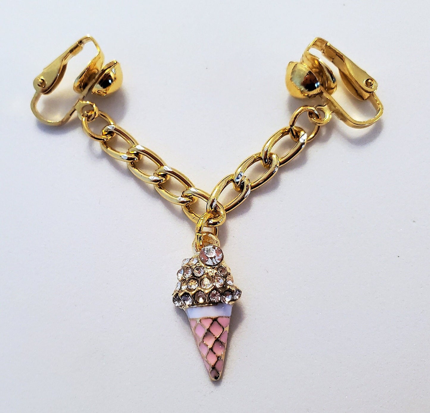 Yummy Pink Ice Cream Clip On Pussy Jewelry